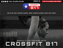 Tablet Screenshot of crossfit817.com